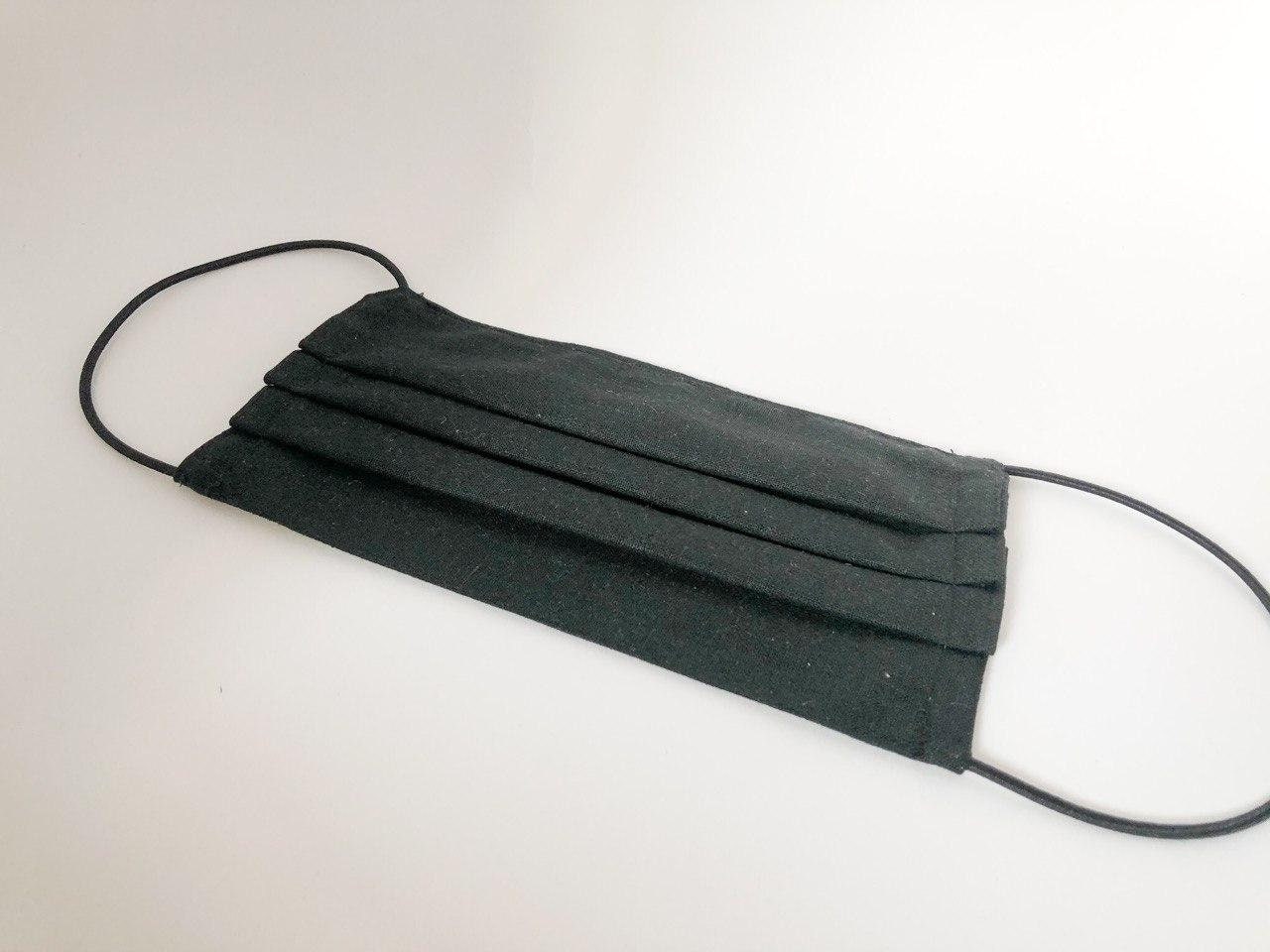 Cloth full face mask fashion Black washable reusable face mask Etsy