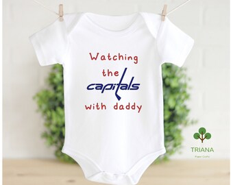 washington capitals baby onesie