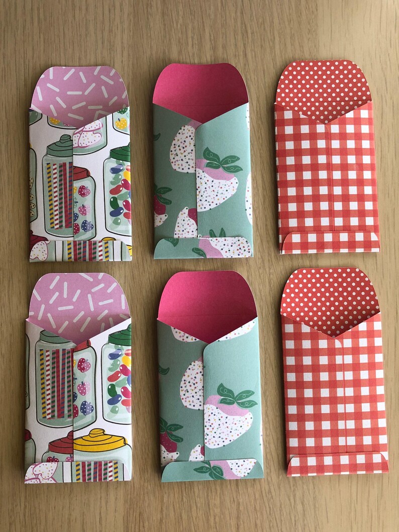 Set of 6 Gift Card Mini Envelopes, Multi-purpose Gift Card Holders - Etsy