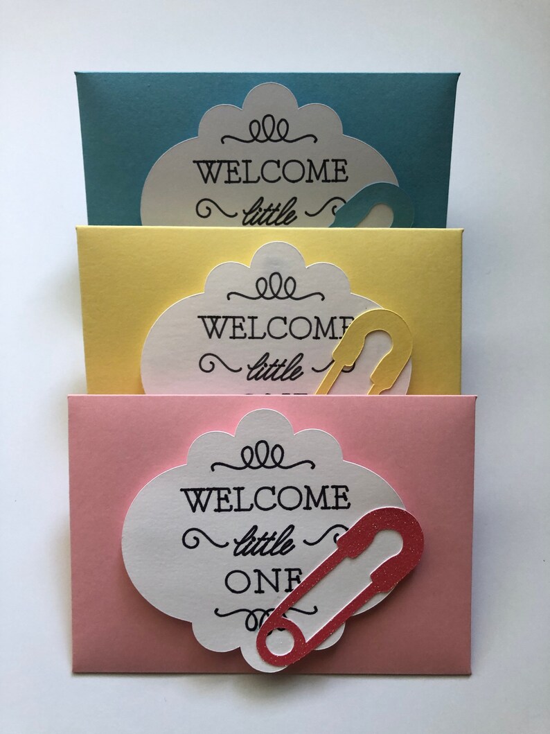 Diaper Gift Card Holder Baby Shower Gift Card Favors Etsy
