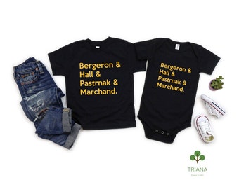 Custom Hockey Black Roll Call Bodysuit/Toddler T-shirt, Sports Fan Gender Reveal Gift Idea