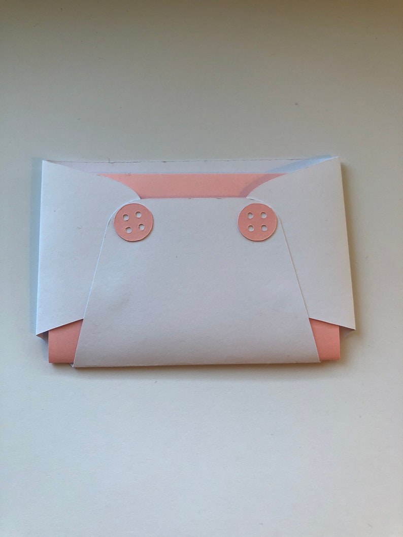 Diaper Gift Card Holder Baby Shower Gift Card Favors Etsy