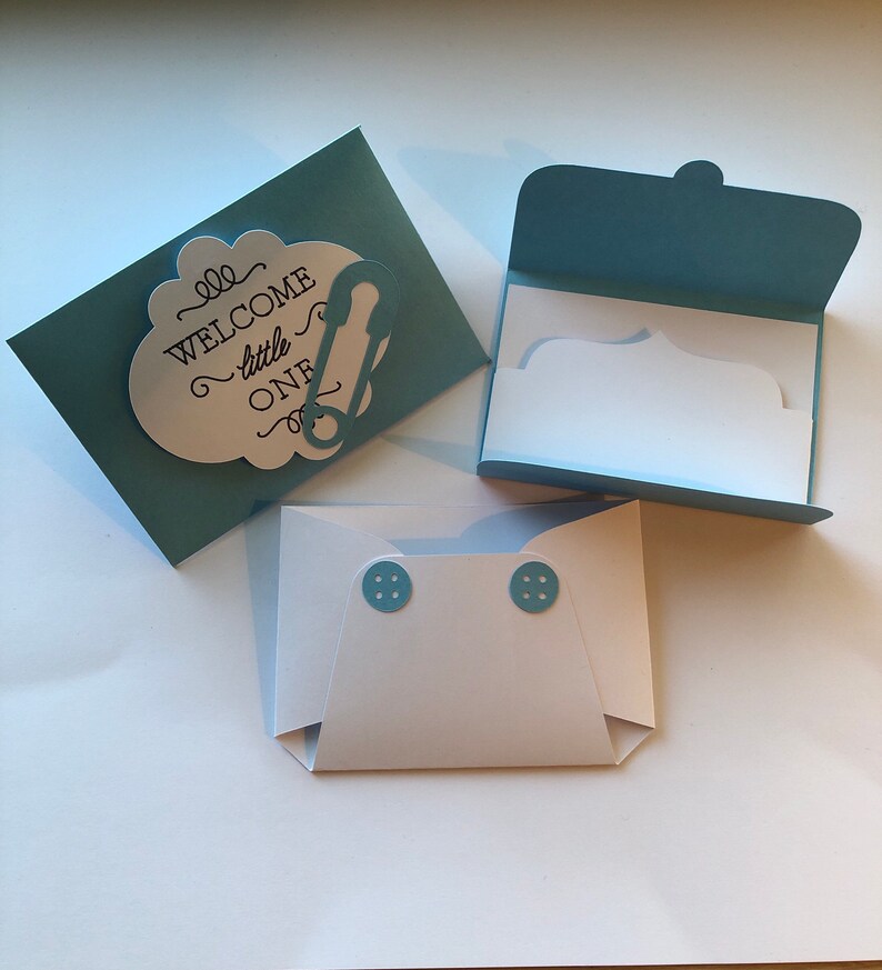 Diaper Gift Card Holder Baby Shower Gift Card Favors Etsy