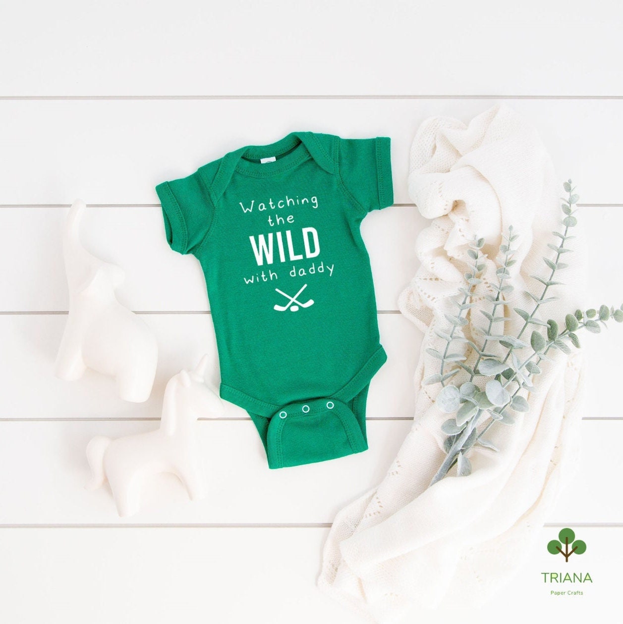 Green Minnesota Wild Kirill Kaprizov Newborn & Infant Bodysuit