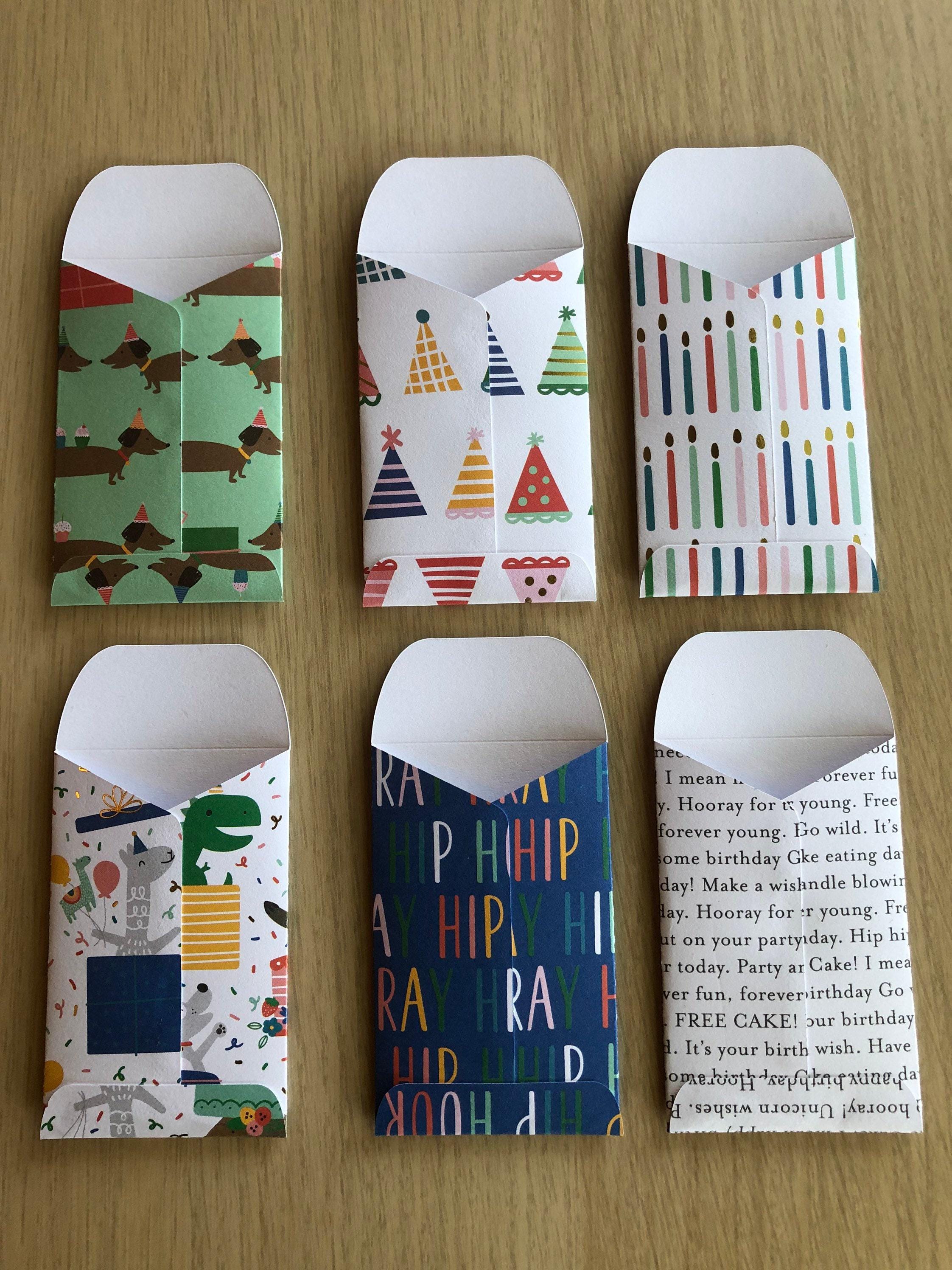 Set of 6 Gift Card Mini Envelopes, Multi-purpose Gift Card Holders - Etsy