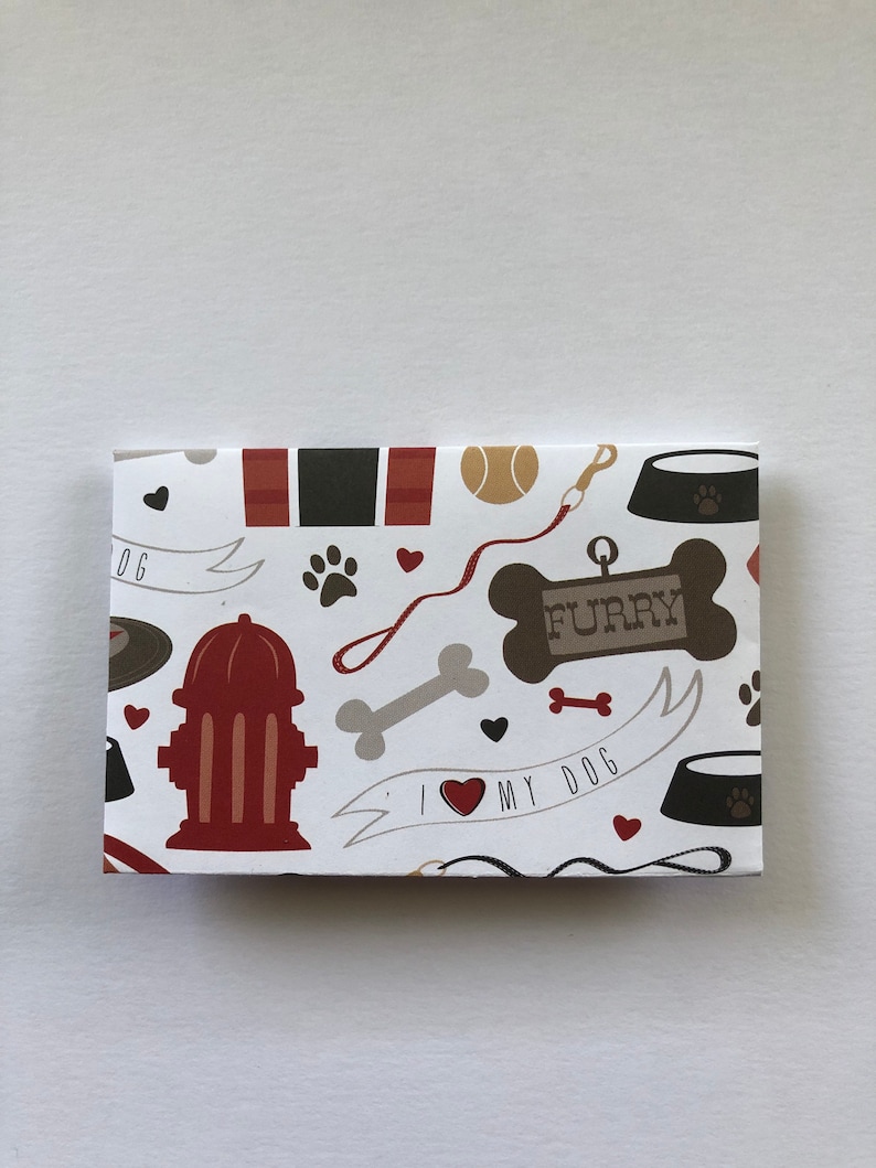 I Love My Dog Gift Card Holder, Dog Lover gift card envelope, Birthday money holder, Pet Sitter Gift Card Wrapping image 1