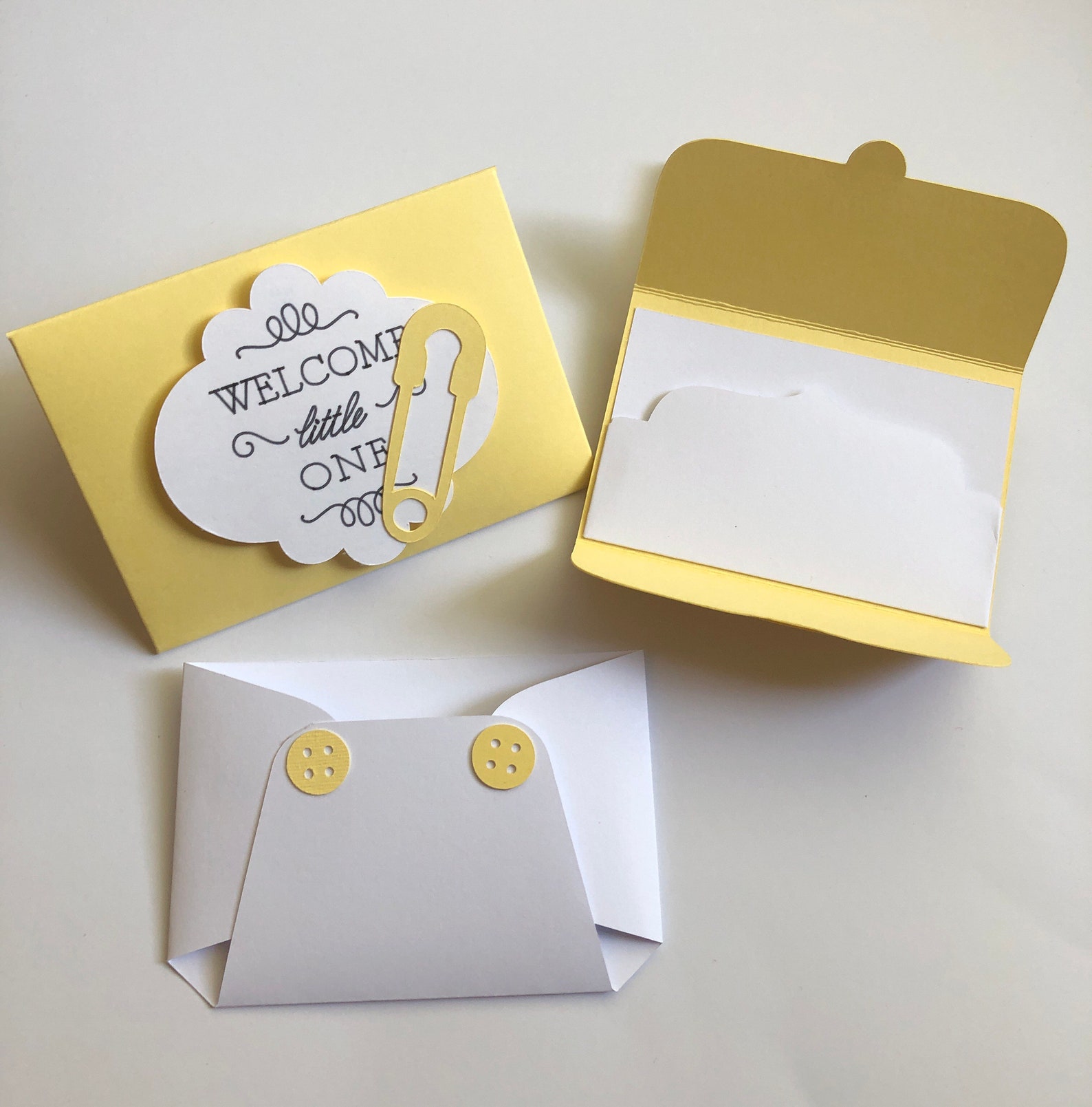 Diaper Gift Card Holder Baby Shower Gift Card Favors Etsy