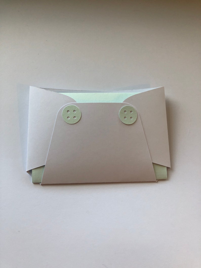Diaper Gift Card Holder Baby Shower Gift Card Favors Etsy