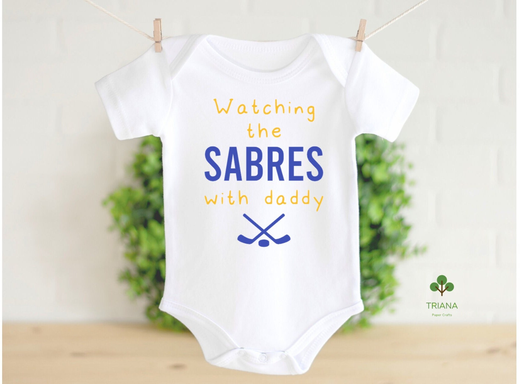 Sabres toddler/baby girl clothes Sabres baby gift Buffalo hockey baby girl