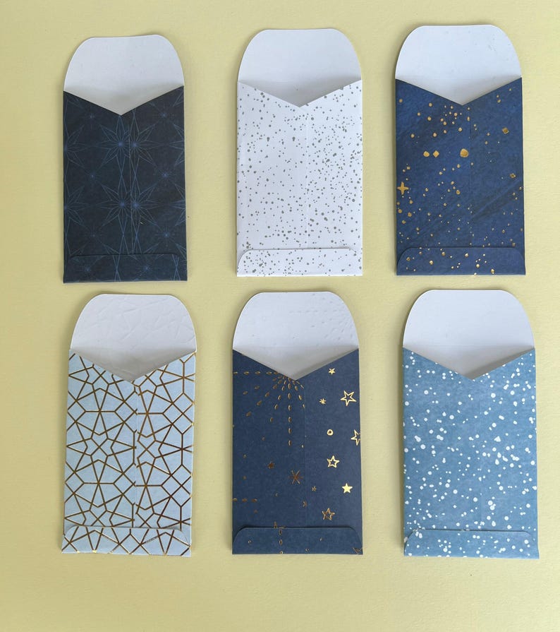Set of 6 Gift Card Mini Envelopes, Multi-purpose Gift Card Holders - Etsy