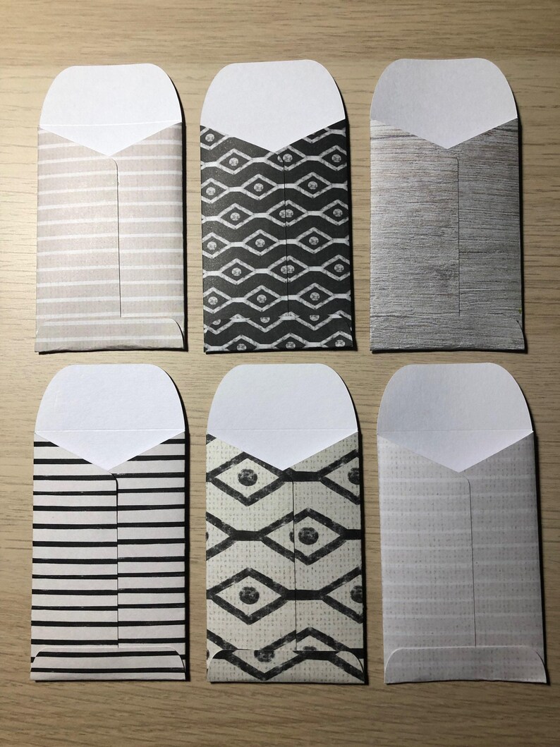 Set of 6 Gift Card Mini Envelopes, Multi-purpose Gift Card Holders - Etsy