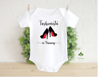 Fashionista In Training Bodysuit, Baby Girl Couture Bodysuit, Baby Shower Gift