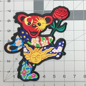 Dancing Bear Embroidered Patch