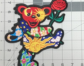 Dancing Bear Embroidered Patch