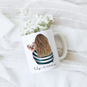 Yorkshire Terrier Becher Yorkie Geschenke Yorkie Mom Becher Yorkshire Terrier Geschenk Yorkie Liebhaber Becher Benutzerdefinierte Haustierbecher Yorkie Besitzer Geschenk Yorkie Kunst
