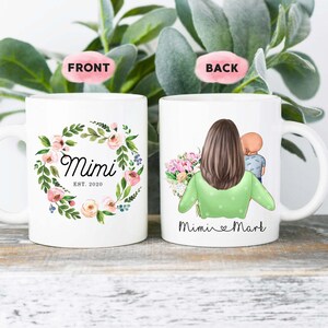 Personalized mimi mug,Grandma Gift,Gigi Mug,Grandma Coffee Mug,Nana Mug, Grandma est cup- New Grandma keepsake,Gifts For Mimi