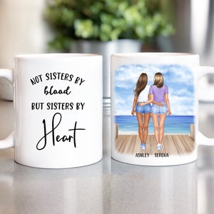 Bff gift for Friend-Soul sisters mug-Best Friend mug-Friendship gifts-True friends cup- bestie keepsake-Not sisters by blood Mug