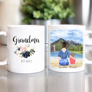 New Grandma est gifts-Personalized Grandma mug-first time gigi cup-Mimi mug-Nana Mug-Promoted to Gigi Gift From Grandkids-oma keepsake