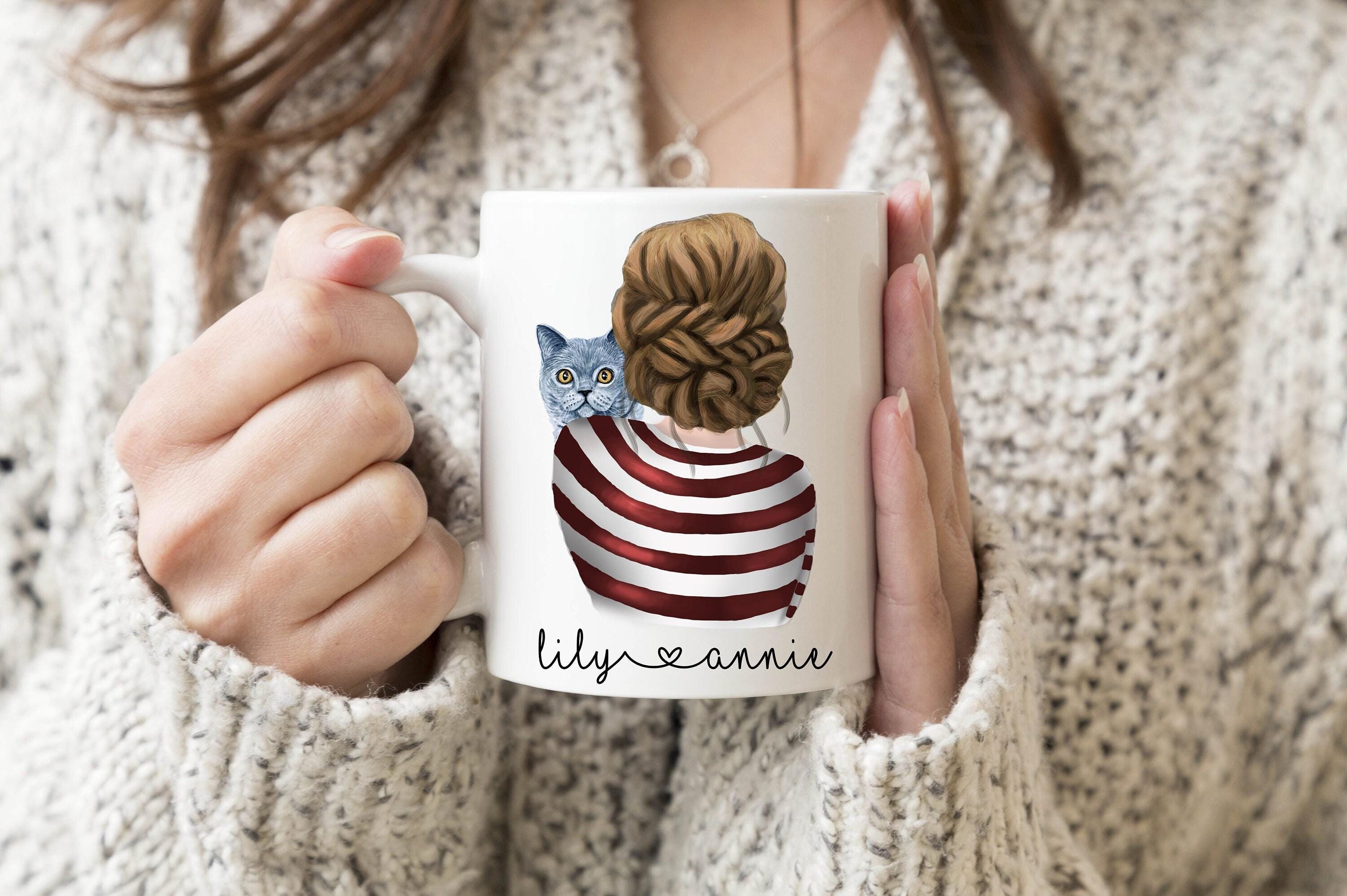British Blue Cat Gift British Blue Gifts Personalized British Blue Mug British Blue Lover Custom Cat Mug For British Shorthair Owner Gift
