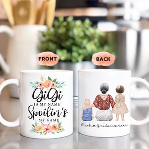 Gigi Mug, Personalized Grandma Gift, Gigi Gift, Funny Grandma With Grandkids, Nana Mug, Promoted to Gigi, Gift From Grandchildren, Mimi Gift