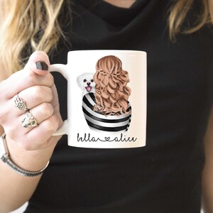 Maltese Mom Mug-Personalized Maltese Mug-Maltese Gifts-Maltese Lover Mug-Custom Pet Mug Maltese Owner Gift Maltese Mother Gift Maltese Cup