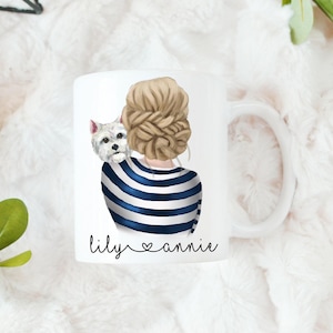 West Highland Terrier Gift Westie Gifts West Highland Mom Mug Westie Lover Custom Pet Mug Westie Owner Personalized Westie Mug Westie Art