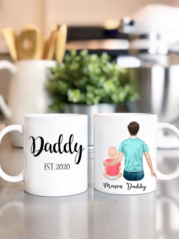 Personalized Coffee Mug Dad Est 2020 Coffee Mug Gift For Daddy Father/'s Day Gift