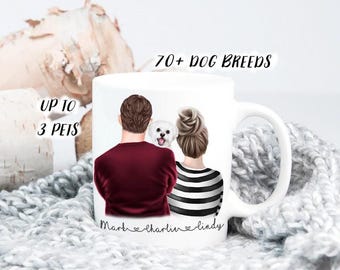Couple Dog Mug Maltese Gift Maltese Mug Maltese Parents Pet Parents Custom Dog Mug Maltese Mom Maltese Dad Maltese Owners Dog Parents Mug
