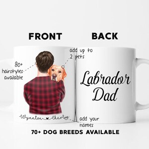 Labrador Retriever Gifts Labrador Dad Gift Dog Dad Mug Labrador cup Labrador Lover Mug Custom Pet Mug Labrador Parent Gift Labrador Owner