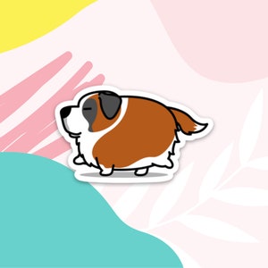 Saint Bernard Sticker Cute Saint Bernard Sticker Saint Bernard Dog Sticker Saint Bernard Puppy Sticker for Saint Bernard Dog Owners