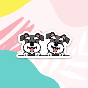 Schnauzer Dog Sticker Miniature Schnauzer Sticker Cute Mini Schnauzer Sticker for Schnauzer Owners Miniature Schnauzer Sticker Dog Stickers