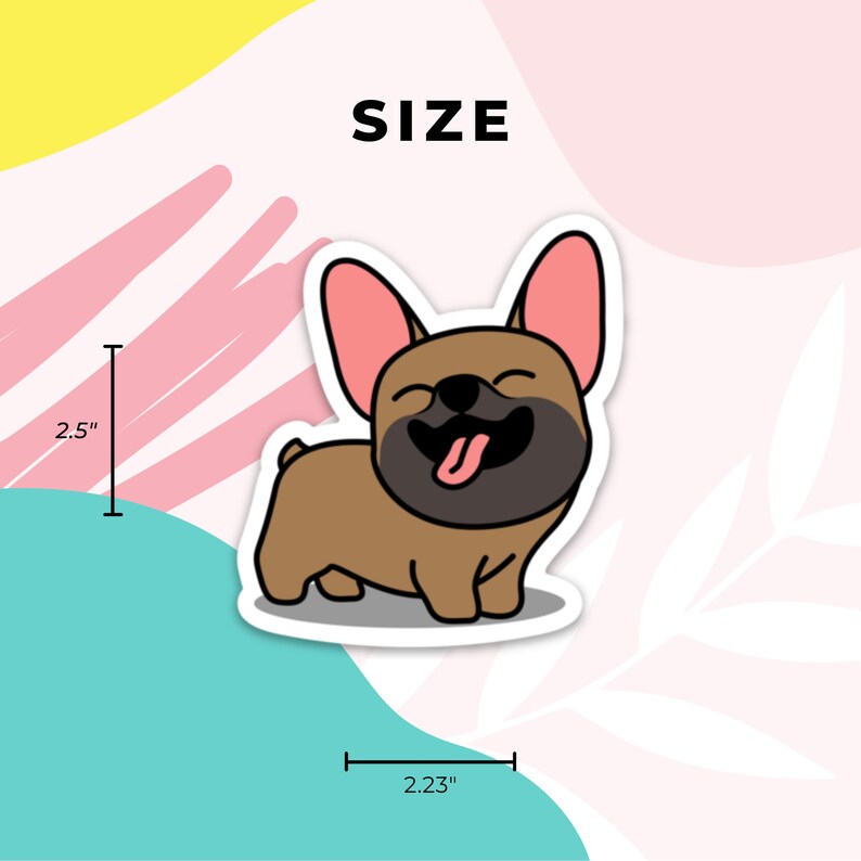 French Bulldog Stickers Frenchie Sticker for French Bulldog Owners Cute ...