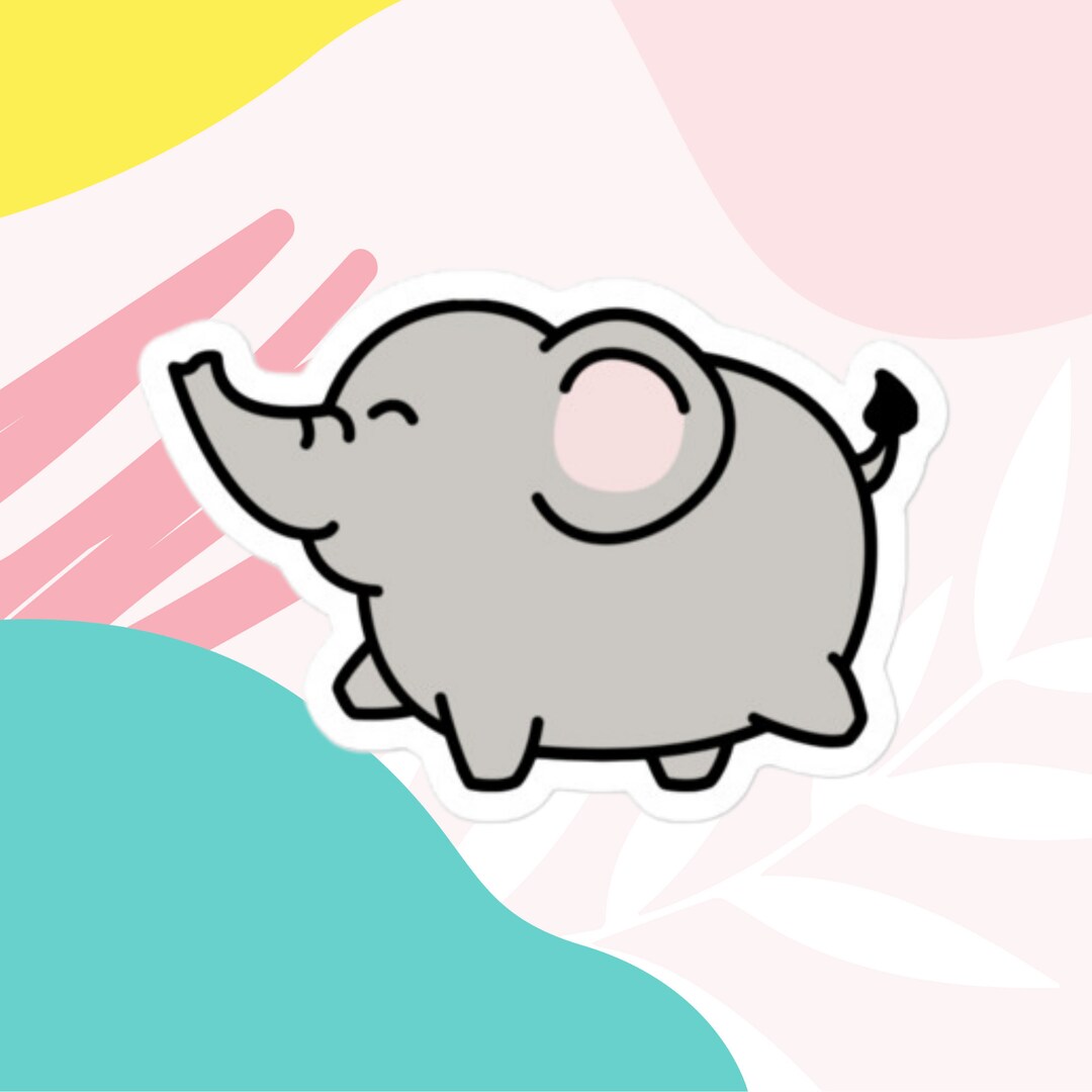 Elephant Sticker Elephant Sticker Gift Cute Elephant Sticker for