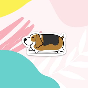 Basset Hound Sticker Cute Basset Hound Dog Sticker Basset Hound Puppy Sticker for Basset Hound Owners and Basset Hound Lovers Basset Hound