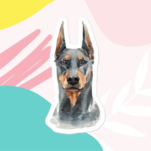 Doberman Sticker for Doberman Dog Owners Doberman Dog Sticker for Doberman Dog Mom and Doberman Dog Dad Doberman Sticker Gift for Dog Lovers