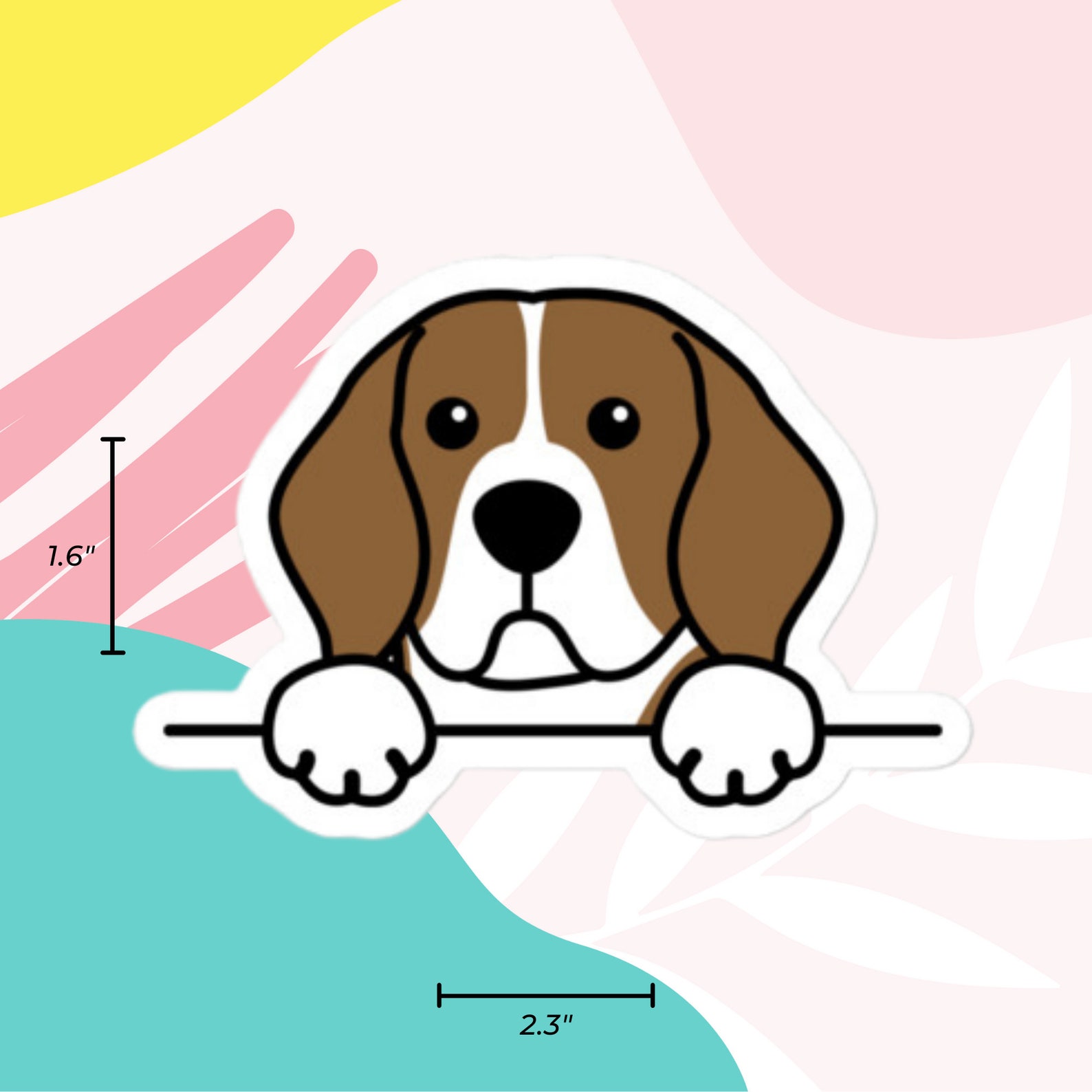 Beagle Sticker Beagle Puppy Sticker Beagle Dog Sticker Cute Beagle ...