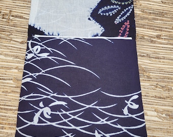 Diario de tela con puntada lenta y sashiko con shibori