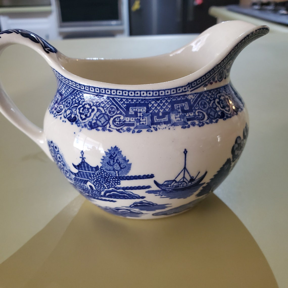 Blue Willow Pattern Possibly Mixed Sugar and Creamer Set Etsy