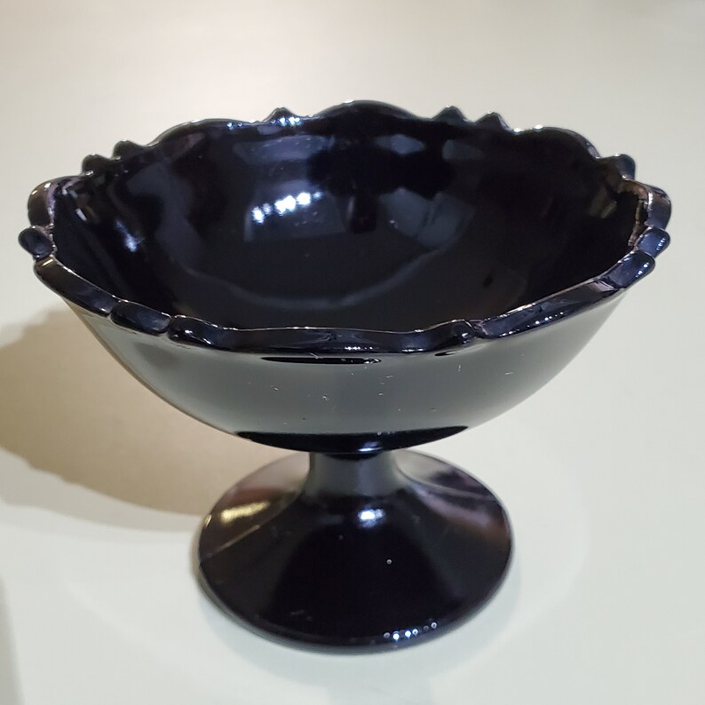 Smith Glass Mt. Pleasant Black Amethyst Champange/tall Etsy