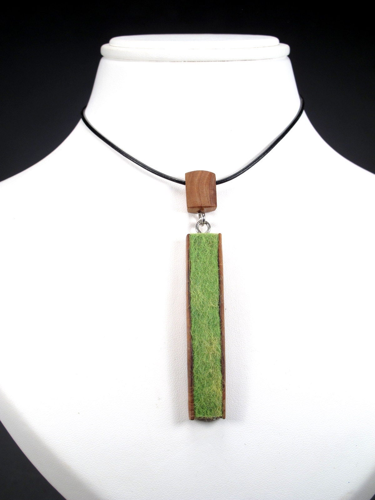 Unique Dyed Wool Jewelry Handmade Wearable Art. P117 Etsy