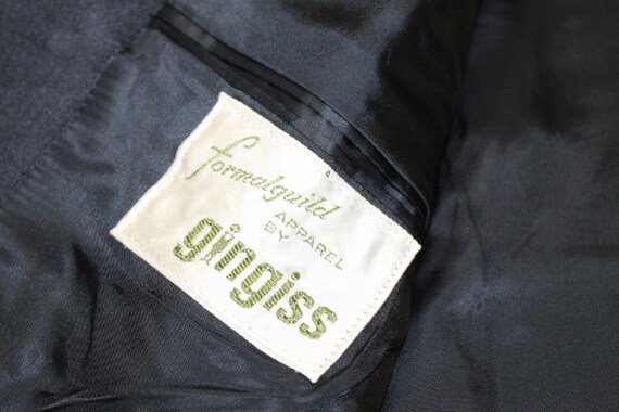Vintage Brocade Tuxedo Tux Smoking Jacket 70s Siz… - image 6