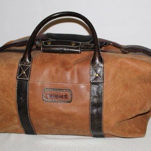 Timberland leather duffle bag discount