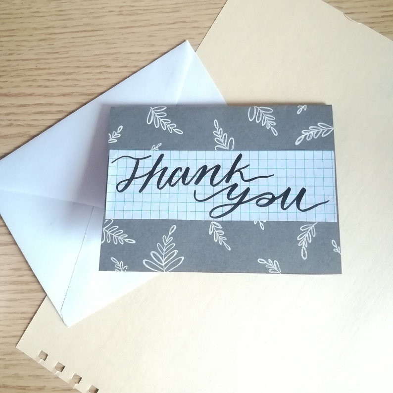 Professional Thank You Card For Interviews Etsy