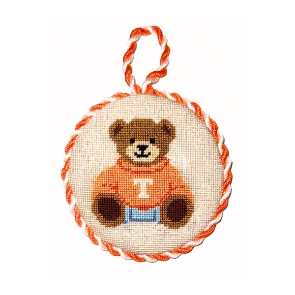 Teddy Bear Needlepoint 18 Mesh - Digital Needlepoint Chart- Downloadable Pattern PDF - Canvas Tutorial - TENNESSEE NEEDLEPOINT