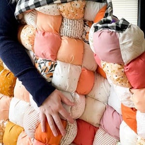 Puff Quilt PDF Pattern - Herunterladbares Quilt-Muster PDF - Klassisches Feiertagsmuster! Fat Quarter Freundliches Anfänger Quilt Muster und Tutorial
