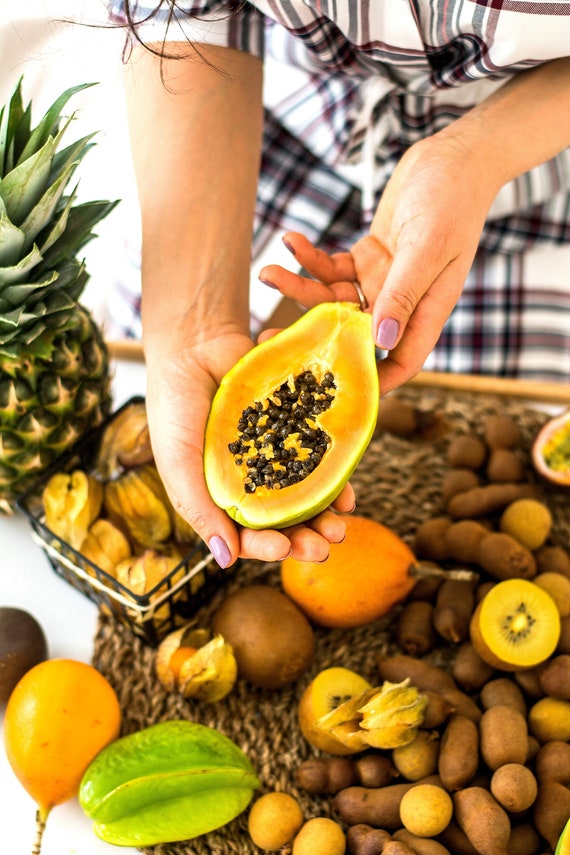 Hawaiian Papaya Seeds Sunrise Solo Strawberry Papaya Etsy