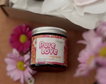 Pure Love - Valentine's Day candle- soy candle - 100% soy candle - aromatherapy candle - self care - home spa -