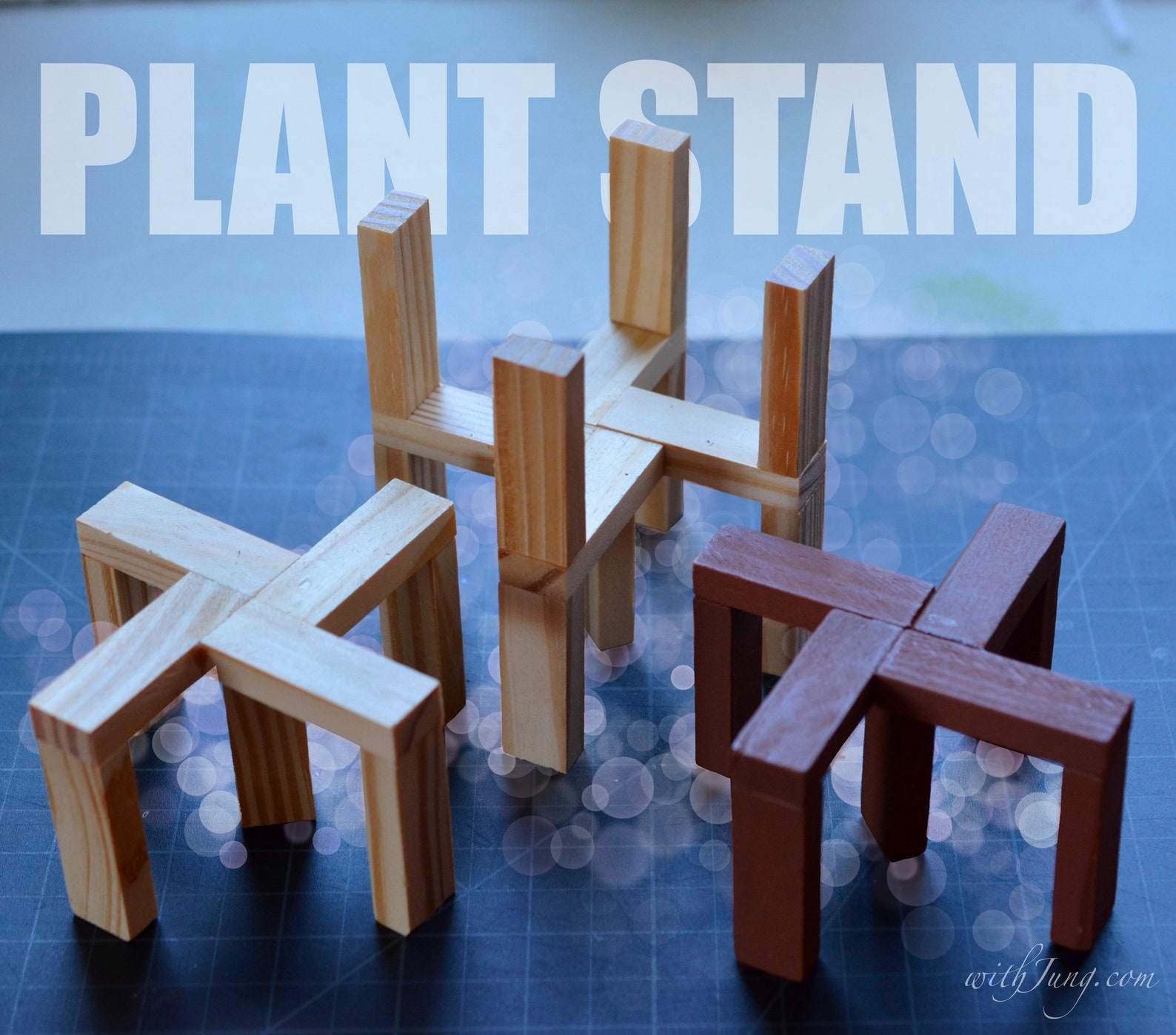 Simple Wooden Plant Stand | Etsy Australia