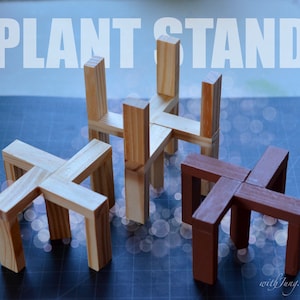 Simple Wooden Plant Stand