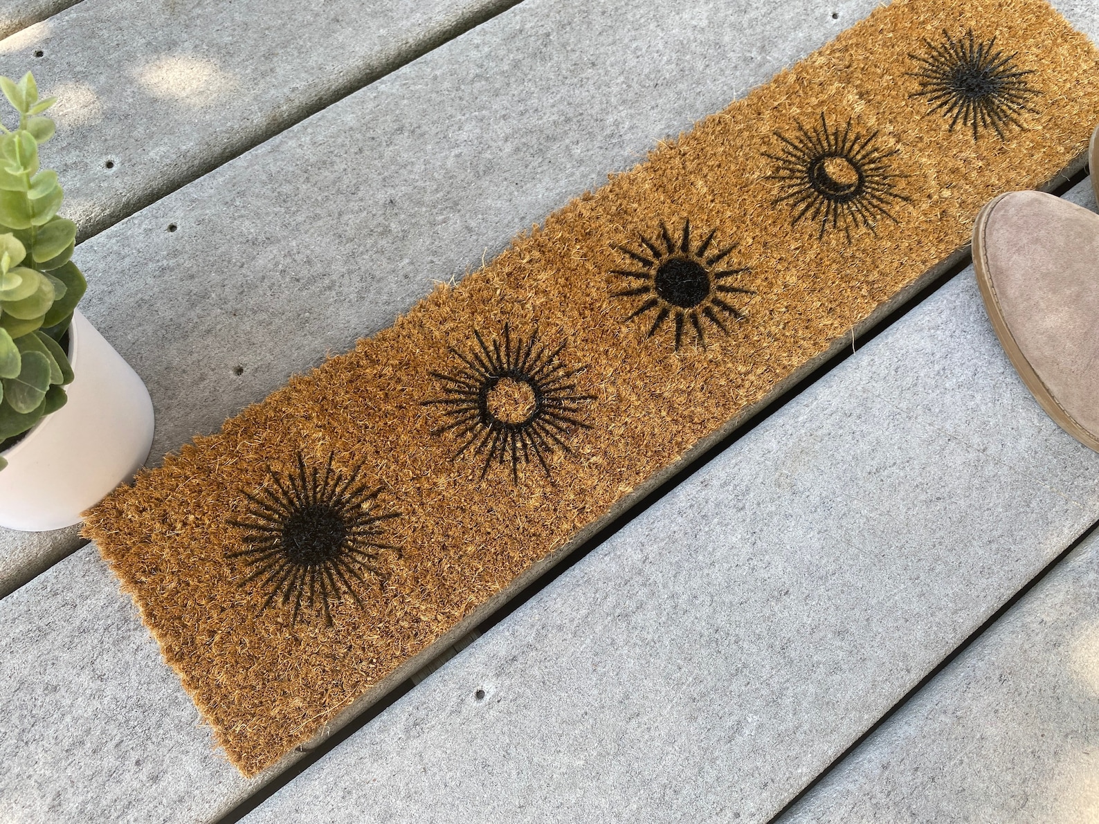 Skinny Doormat Five Suns Coir Doormat / Narrow Door Mat / Slim Etsy UK